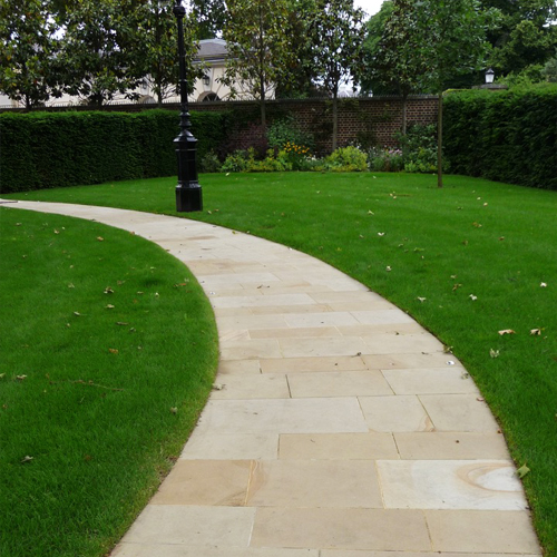 Yorkstone paving
